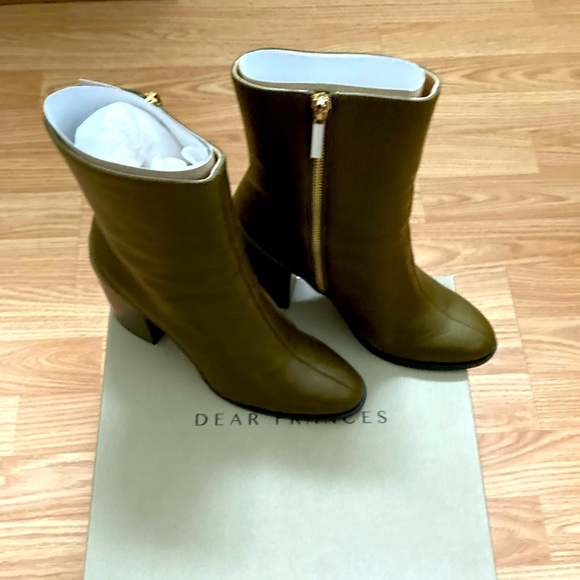 Dear Frances Olive Spirit Boots sz. 39 - Picture 3 of 5